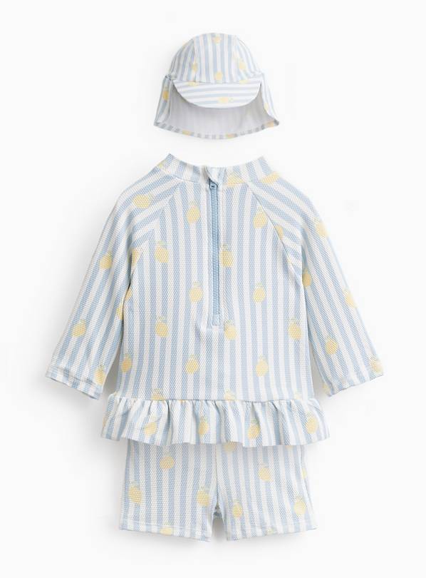 Lemon Print 3 Piece Sun Set 18-24 months